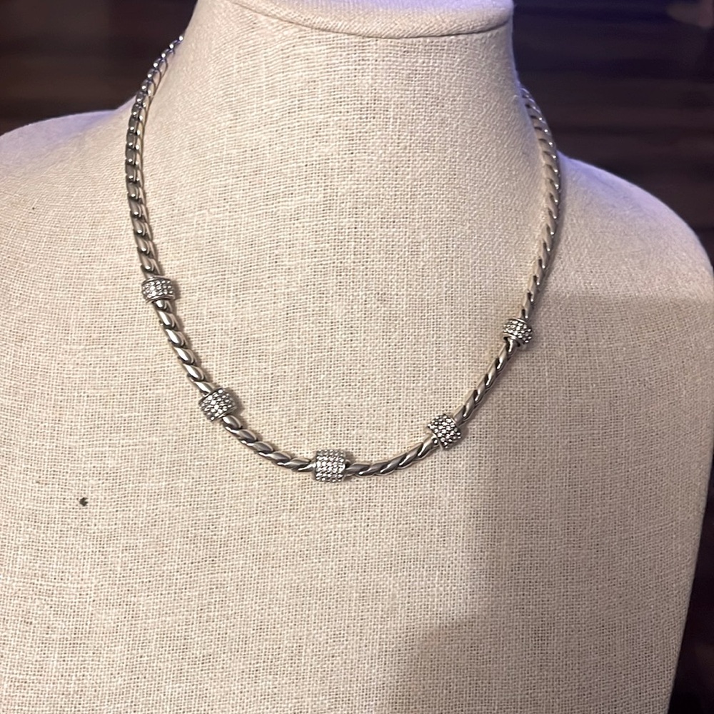 Brighton necklace silver plate